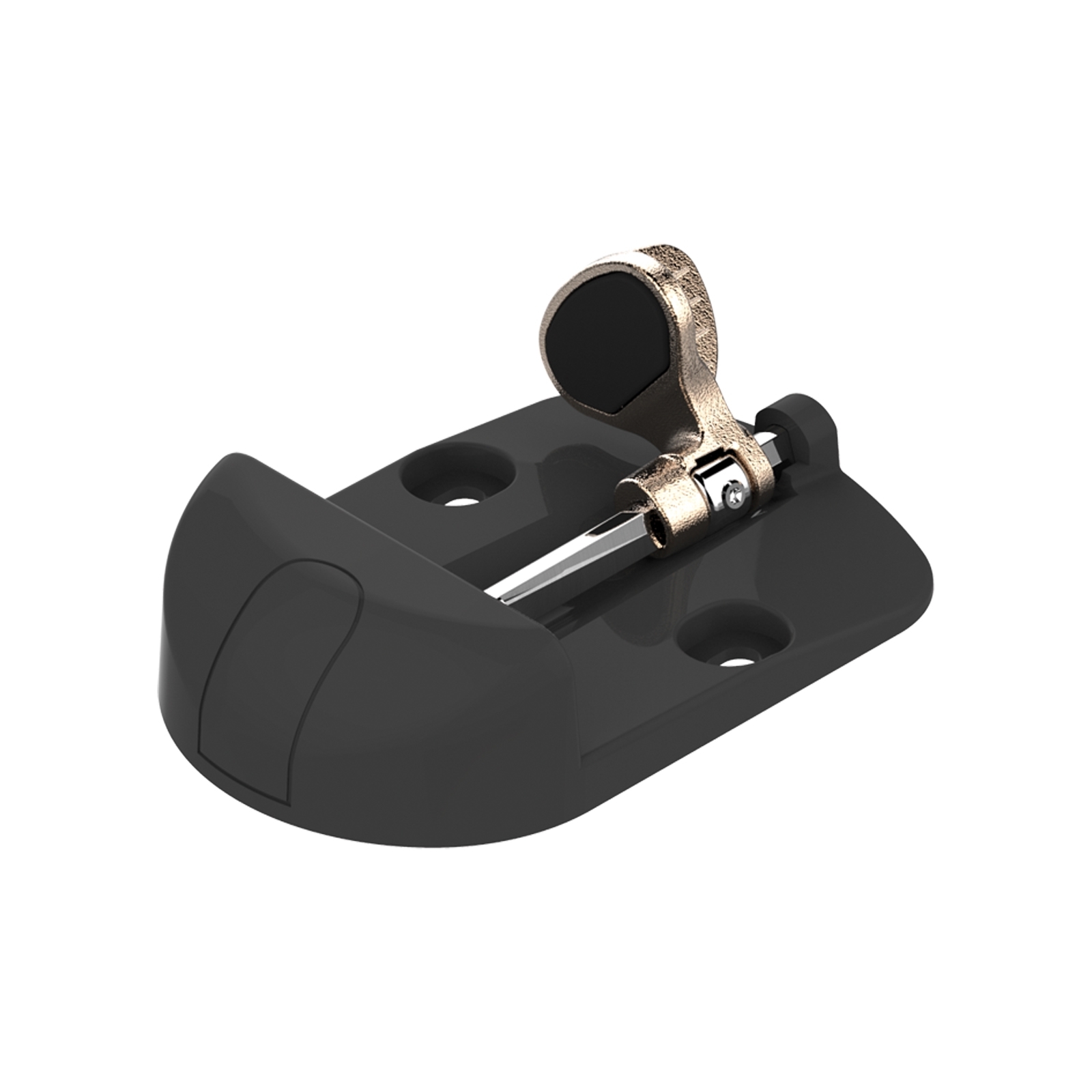 Toranschlag Glasfaserverstaerkter Kunststoff 157 x 100 x 40 mm mit mechanischem Stopper-89-11B132M01-A.4