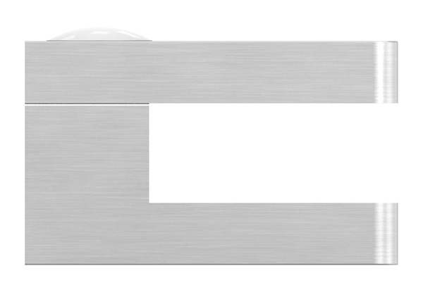 Glasklemme 30x30x18 mmØ 26-9 mm- fuer 8-00 mm ESG Glas-10-MODELL22-2.7