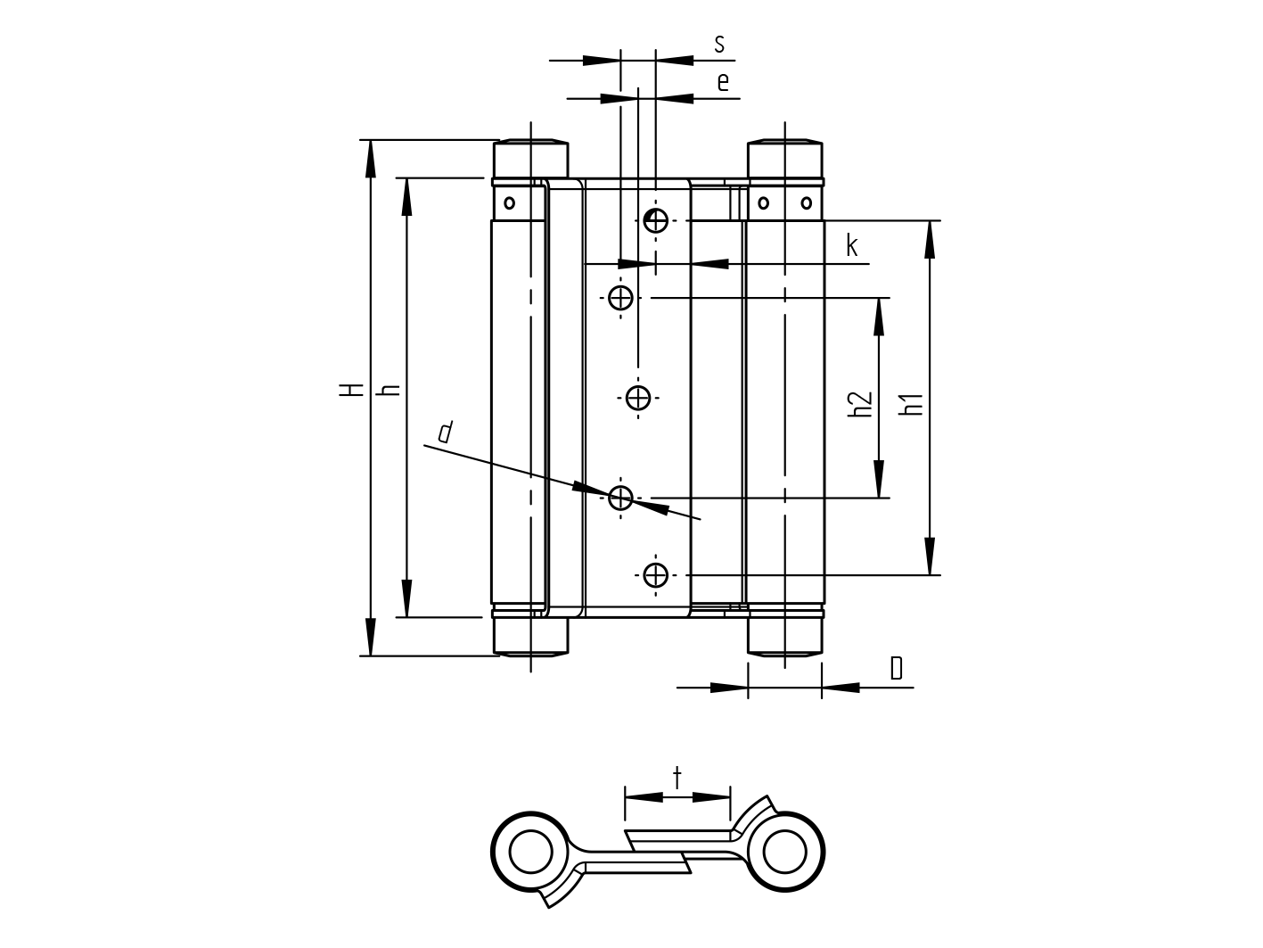 Selbstschliessfederscharnier Stahl vernickelt 75 mm beidseitig bis 15 kg-89-11D469N75-A.4