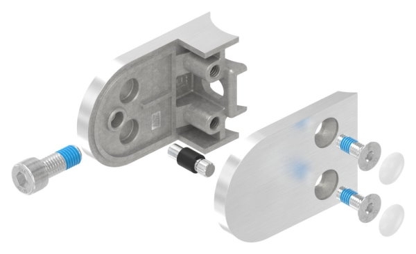 Glasklemme 63x45x28 mm AbZ fuer Anschluss Ø 33-7 mm V2A-10-2233ABZ.4
