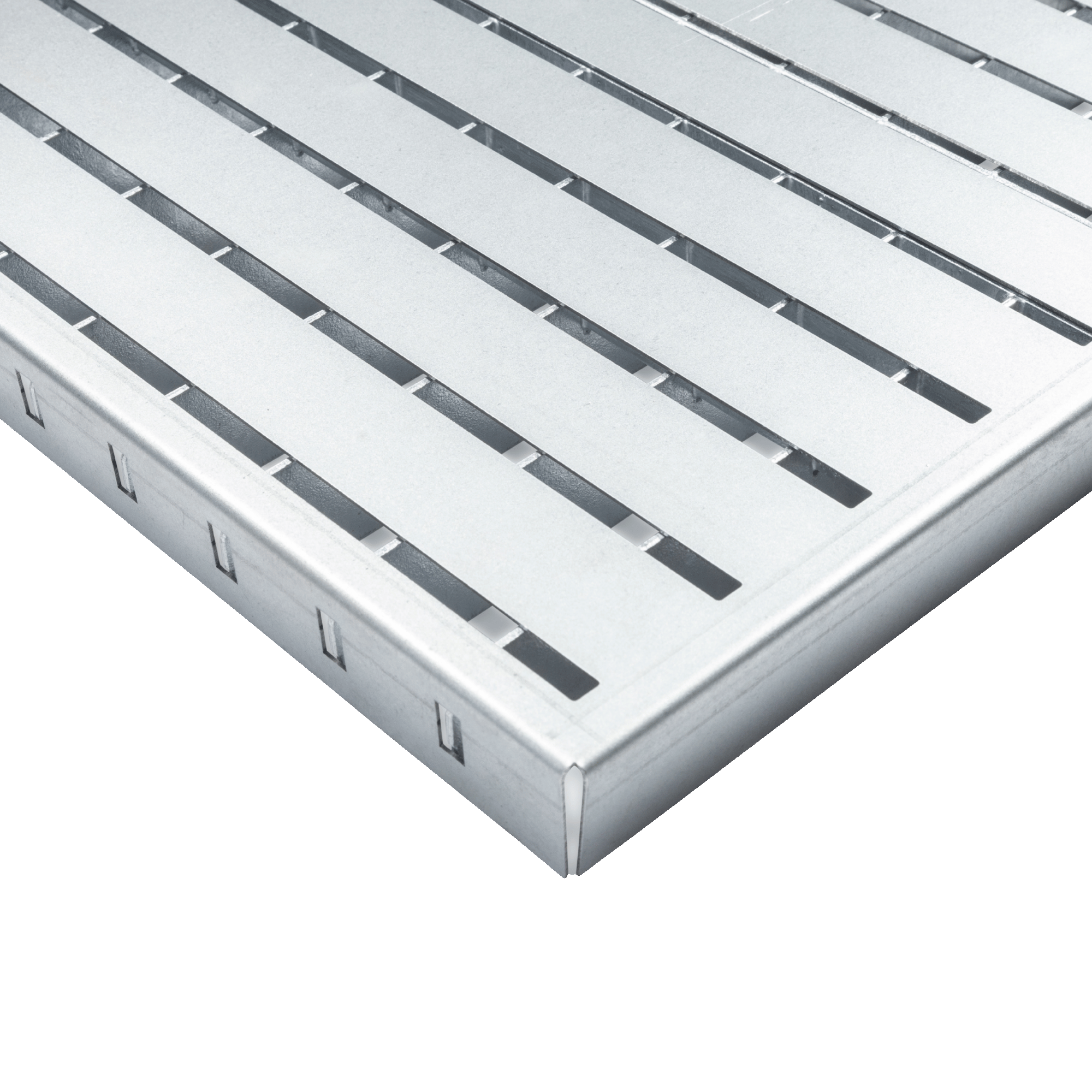 Barfussrost 1000 Ø 250 mm- verzinkt  Sockelabdeckung fuer Hausumrandung - Tragstab 25-2 mm-22-SEPGRATE-10025252.BARF