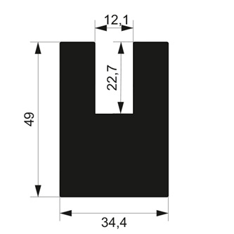 Einsteckkappe Aluminium fuer Vierkantrohr 30 x 50 mm eloxiert-89-11GSALC3050E-A.4