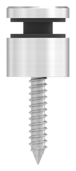 Glaspunkthalter Ø 16 mm- V2A- Anschluss- Flach- inkl- Holzschraube -Schilderhalter-88-1160262.240