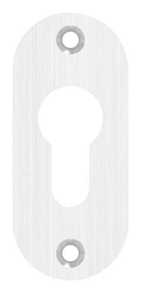 Zylinderrosette- gerundet- 32 x 74 x 6mm- V2A-88-1115200.240