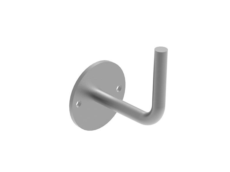 Handlaufhalter Ronde - Masse- 66x4 mm - Buegel- Ø 12 mm - zum Anschweissen -  V2A-11-2010-A.4