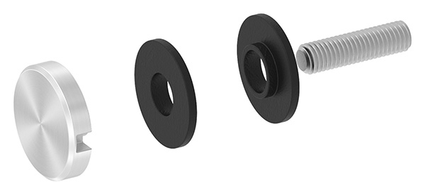 BRENK-fix® Oberteil Ø 30mm zu Glas-Halter- ALU-88-11BR-OT30.ALU