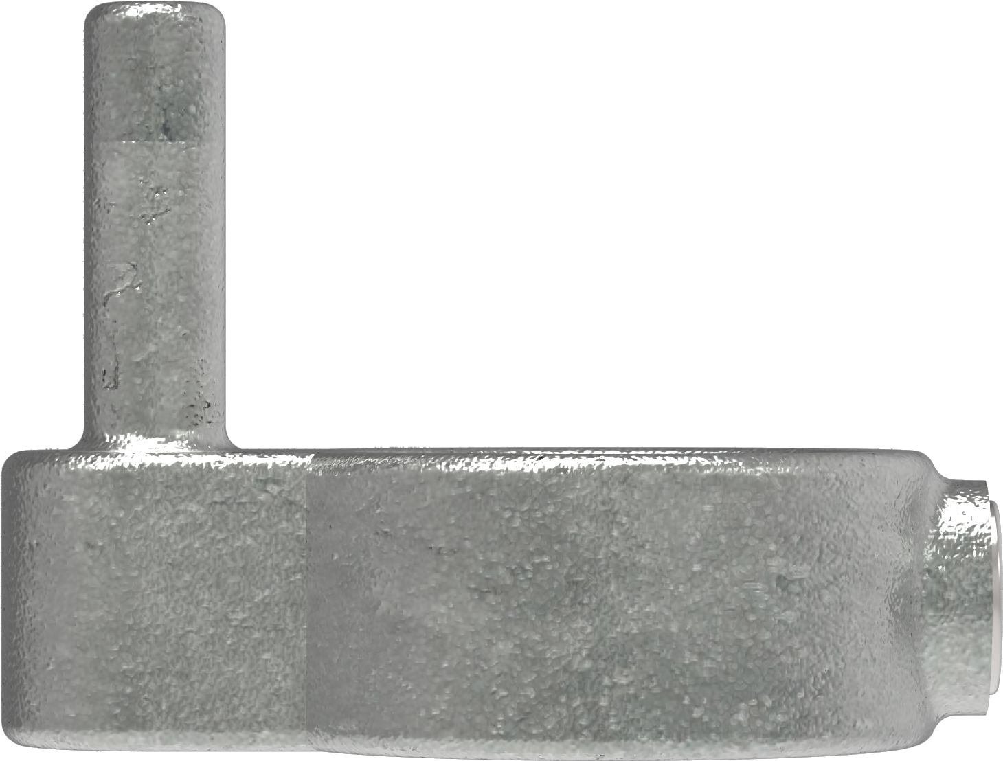 Rohrverbinder - Stellringzapfen - 140B34 - 33-7 mm - 1- - Feuerverzinkt u. Elektrogalvanisiert-140B34