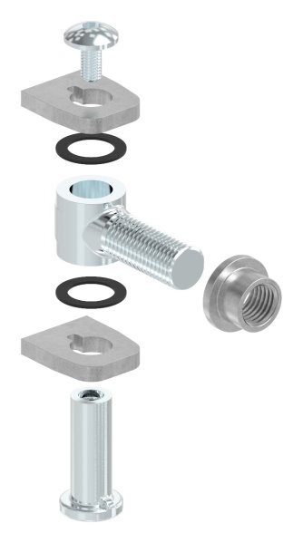 Torband M22 verstellbar schweissbar Stahl -roh- S235JR-30-3513.8