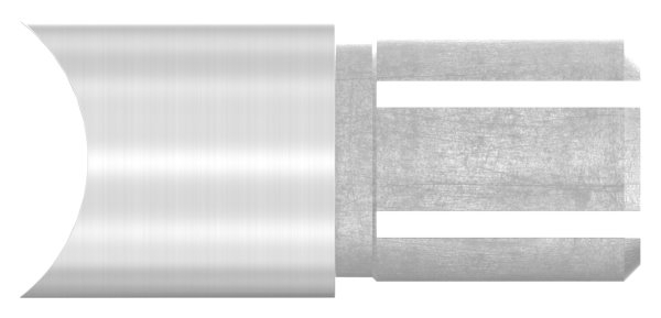 Winkelverbinder V2A fuer Rohr Ø 33-7 mm auf Ø 42-4 mm mit Klemmschraube-11-3386.4