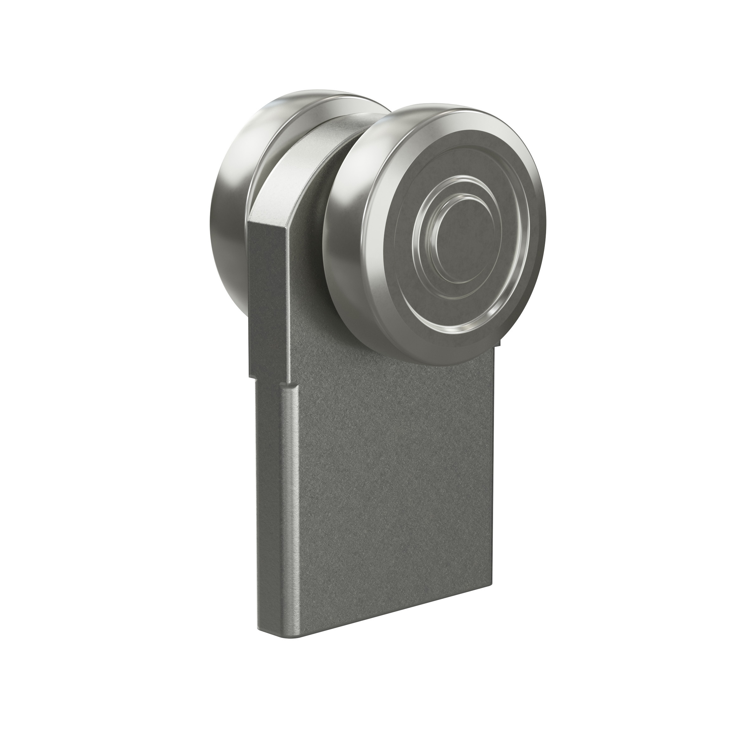 Einfachrolle zum Anschweissen MEA Gr- 3 verzinkt Ø 48 mm 10336827-60-0174.7