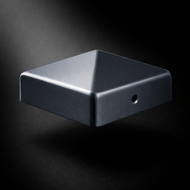 Pfostenkappe 90x90 mm Anthrazit RAL 7016 – 10er Set pulverbeschichtet inkl. Schrauben-60220-90-021