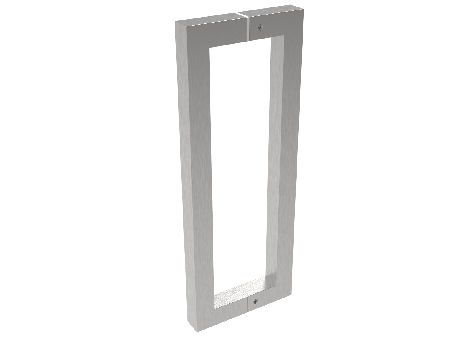 FeNau Glastuergriff Edelstahl AISI 304 geschliffen 500mm Loch im Glas-89-11GS304M320500S-A.4