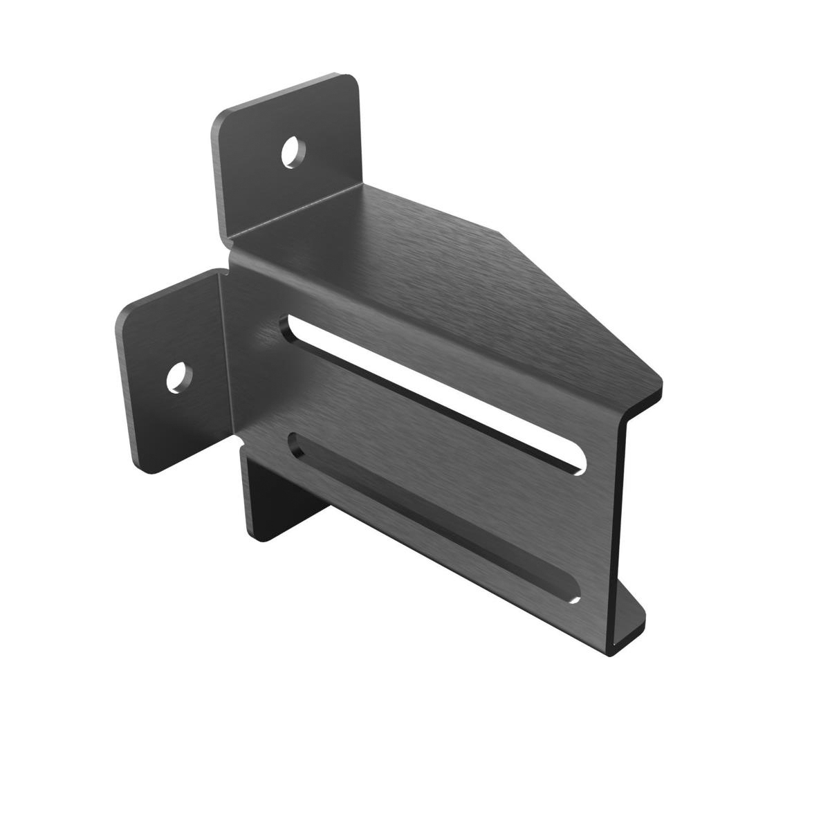 Toranschlag Stahl verzinkt 46 x 130 mm pulverbeschichtet RAL 7016 Anthrazit-89-11H1646X130R7016-A.4