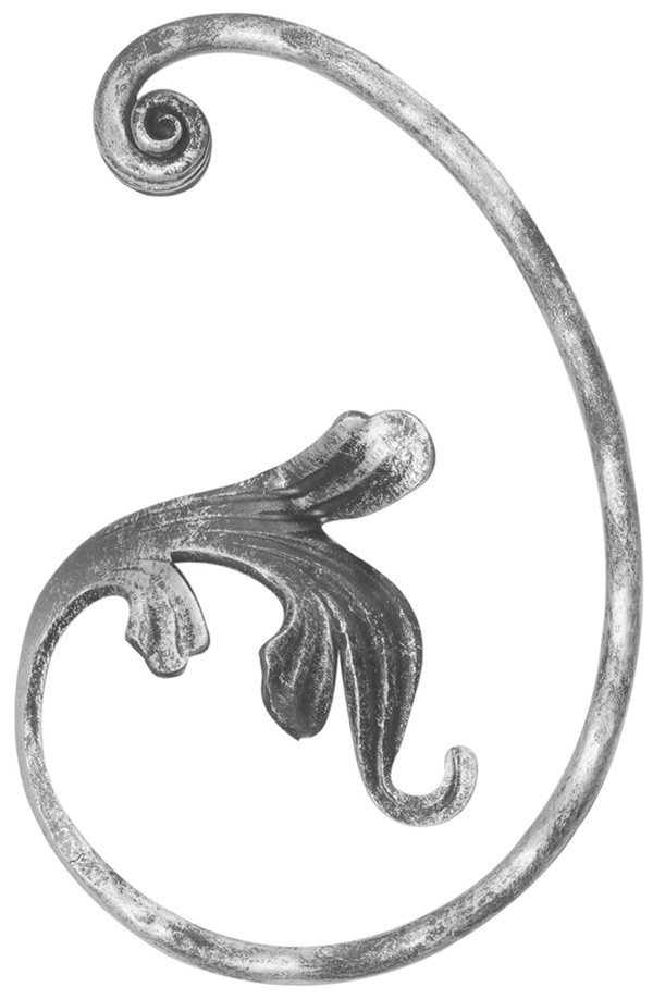 Meisterbarock - Masse- 130x200 mm - Material- 16x8 mm - Stahl S235JR- roh-30-1786.8