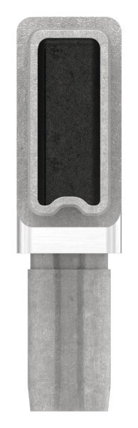 Steckverbinder 90° V4A 40 x 20 x 2 mm fuer Rechteckrohr-88.1110124020