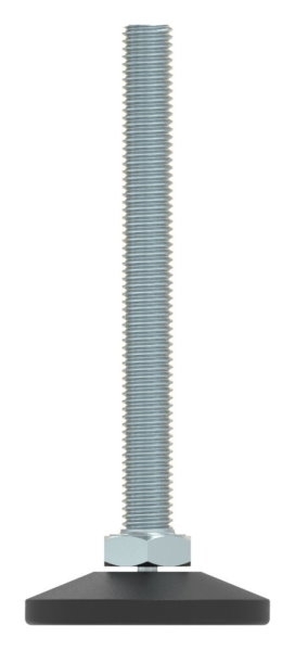 Stellfuss Stahl Kunststoff Fuss-Ø 48 mm M10x100 Innensechskant-88-11190-M10100.48