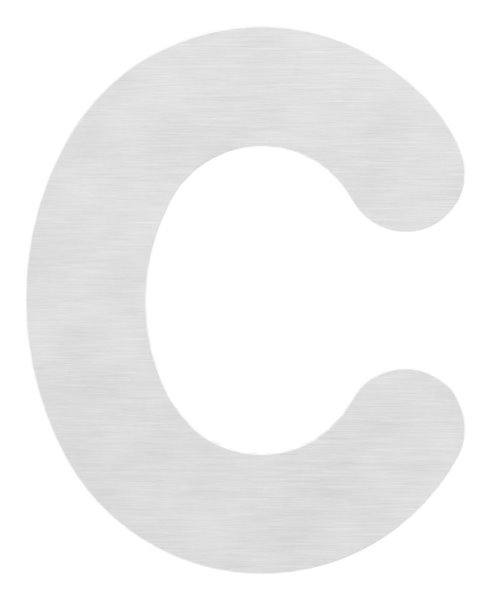 Buchstabe c - klein - Masse- 110 mm x 155 mm - V2A-11-8062.4