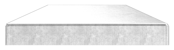 Pfeilerbedecker - fuer Rechteckrohr - Masse- 60x40 mm - Stahl S235JR- roh-30-2434.8