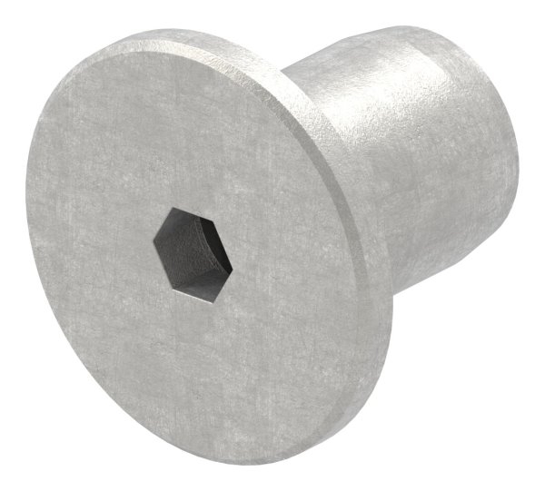 Huelsenmutter Edelstahl V2A M10 Flachkopf Innensechskant-88-1158383-240.10