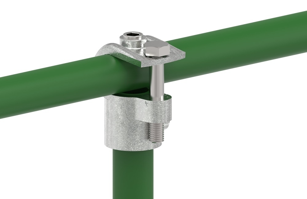Rohrverbinder - T-Stueck offen - 135D48 - 48-3 mm - 1 1-2- - Feuerverzinkt u. Elektrogalvanisiert-135D48