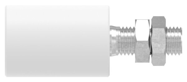 Fuehrungsrolle Nylon Edelstahl V2A Ø 40 x 60 mm Gewinde M16-88-11230-40.VA