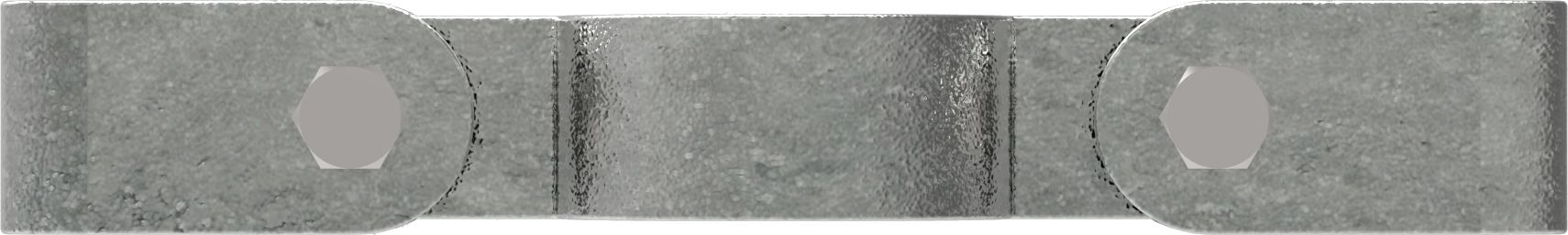 Rohrverbinder Gitterhalter doppelt Ø 42-4 mm -1 1-4- - Temperguss verzinkt - 171C42-171C42