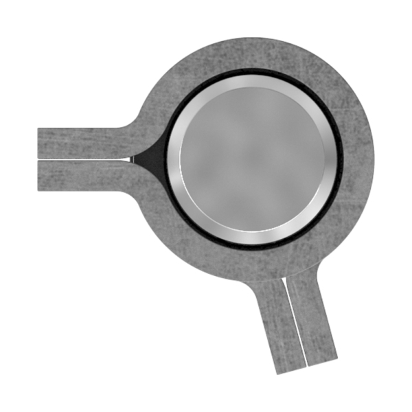 Anschweissband - 2-teilig - Tragkraft- 750kg - massiv - Stahl S235JR- roh-30-3942.8