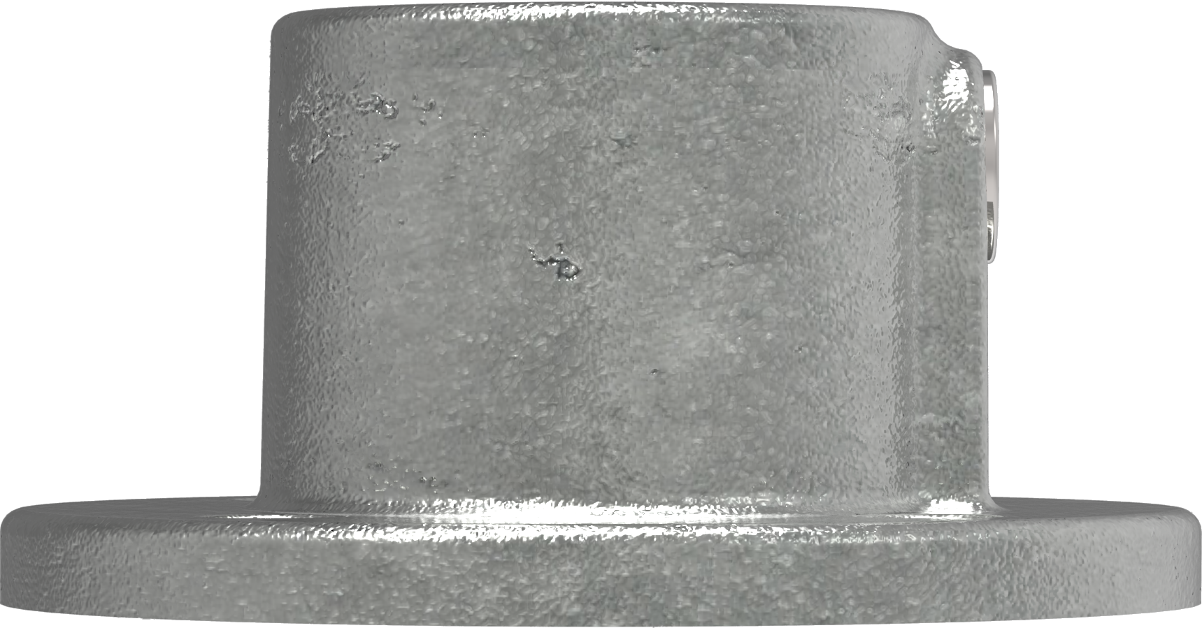 Rohrverbinder Wandbefestigung rund Ø 33-7 mm -1- - Temperguss verzinkt - 131B34-131B34