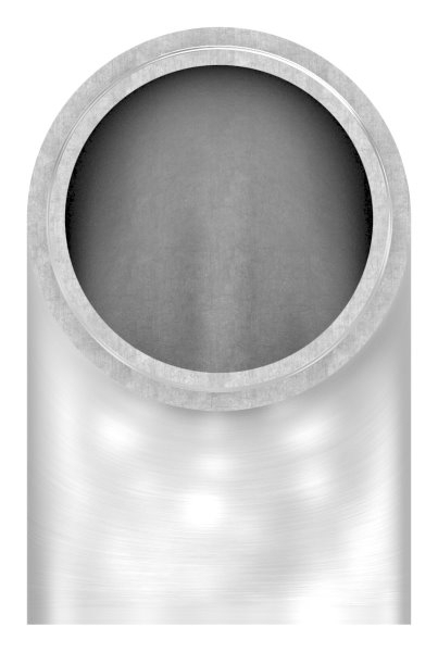 Endstueck 90° flach- fuer Rundrohr Ø 42-4x2-0 mm V2A-11-3693.4