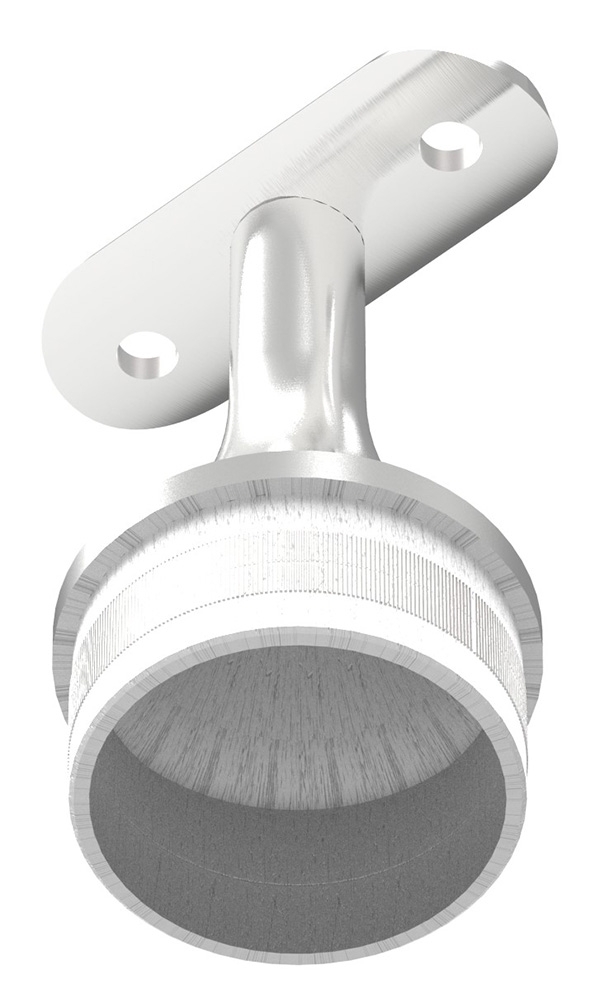 Stuetze mit Halteplatte fuer Rundrohr Ø 42-4 mm - Stopfen fuer 48-3x2-0 mm V2A-12-2152.4