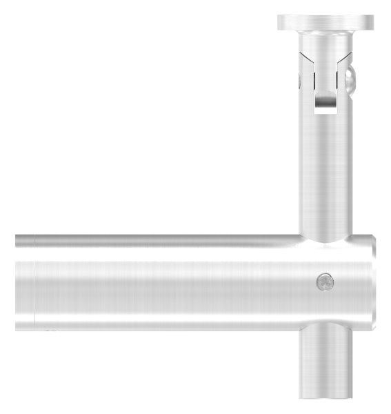 Handlaufhalter mit Gelenk und Halteplatte fuer flachen Anschluss V2A-11-2057.4