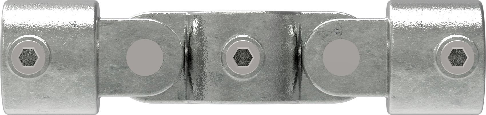 Rohrverbinder Gelenkstueck doppelt 180° Ø 48-3 mm -1 1-2- - Temperguss verzinkt - 167D48-167D48