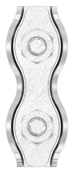 Duplexklemme - fuer Seil Ø 3 mm - V4A-11-2929.1