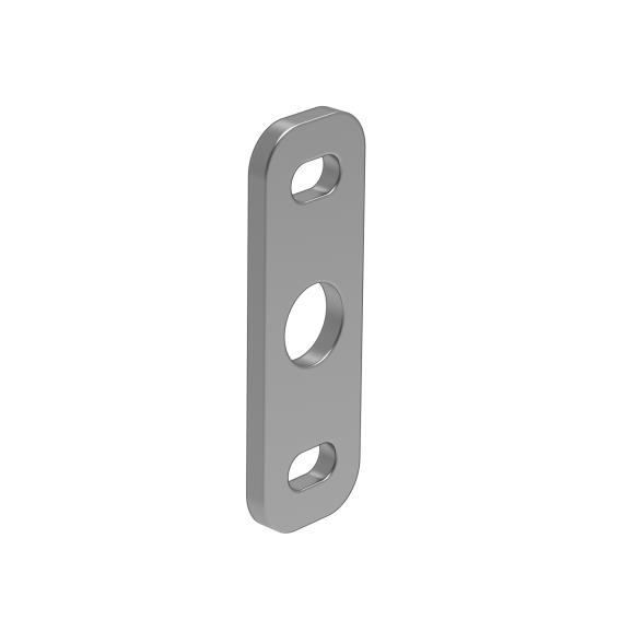 Anschraubplatte Stahl roh 90 x 30 x 5 mm mit Langloechern-89-11D43030X90X5-A.4