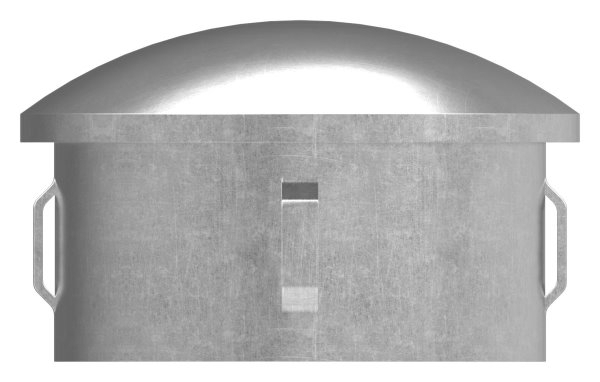 Stahlstopfen - leicht gewoelbt - fuer Ø 60-3x1-8-2-2 mm - Stah S235JR- roh-30-2906.8