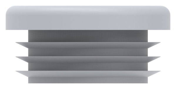 Kunststoffkappe Kunststoff fuer Rundrohr Ø 33-7 mm- Wandstaerke 2-5-4-0 mm- grau-88-11177-34-3.G