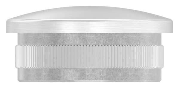 Einsteckkappe Edelstahl V2A fuer Rohr Ø 42-4 x 2-5 mm- leicht gewoelbt- zum Einschlagen-11-5213.4