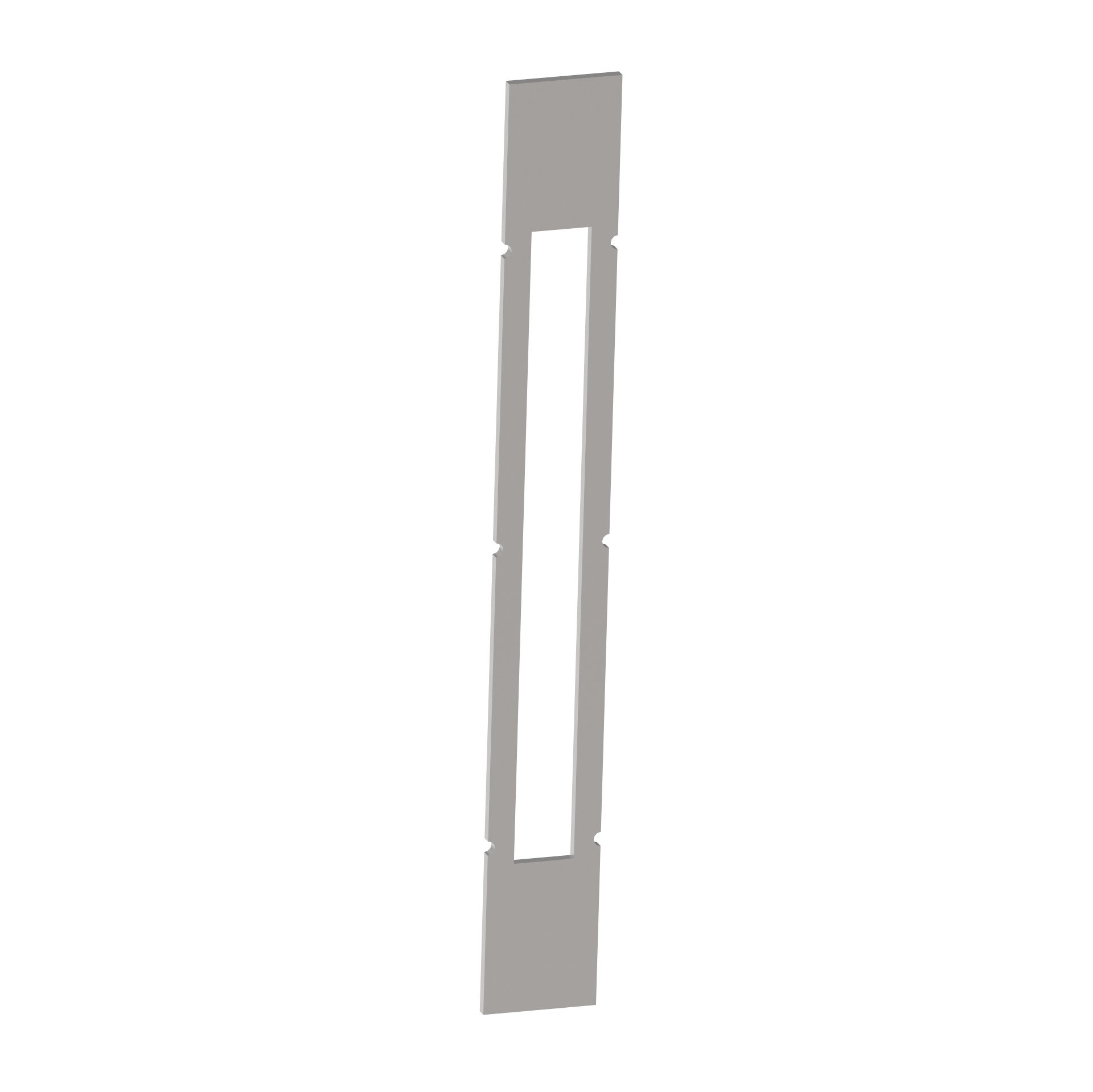 Schlosskastenmanschette Stahl 265 mm hoch 32 mm breit Rohzustand-89-11B13432A-A.4