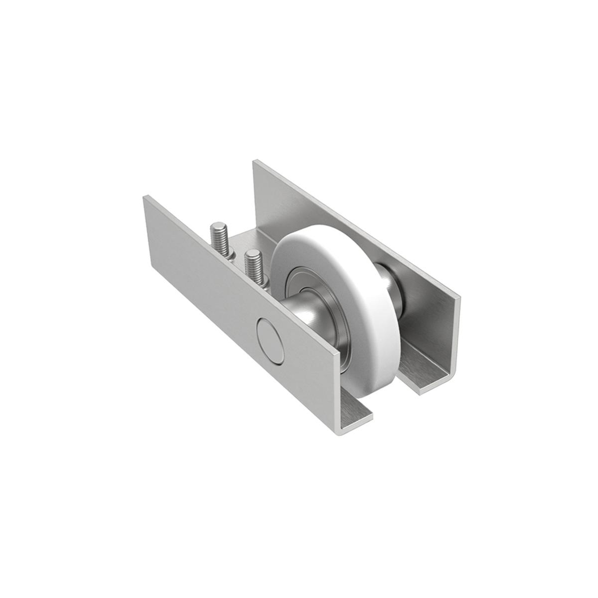 Fhrungsrolle Stahl verzinkt fr Laufschiene 90 x 95 mm mit Nylonrolle-89-11H14N90X95NYLON-A.4