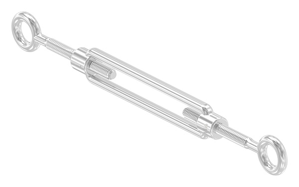 Spannschloss - M6 - Oese-Oese - mit Links-Rechtsgewinde - V4A-11-2898.1