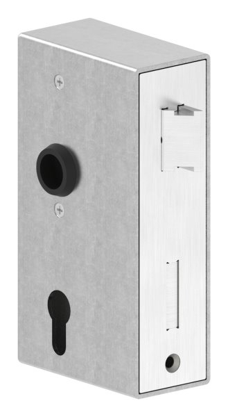 Schlosskasten - Masse- 173x94-5x50 mm - Dorn- 60 mm - Stahl -roh- S235 JR-30-3204.8