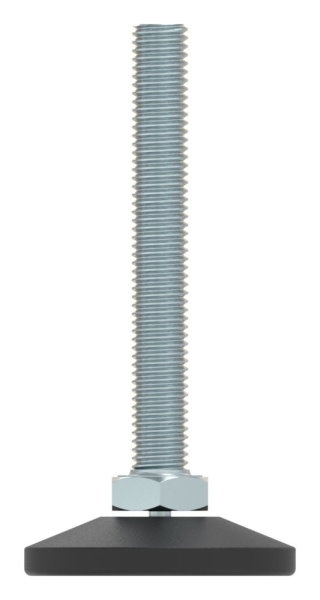 Stellfuss Kunststoff-Stahl Fuss-Ø 48 mm M10x80 mm mit Innensechskant-88-11190-M1080.48