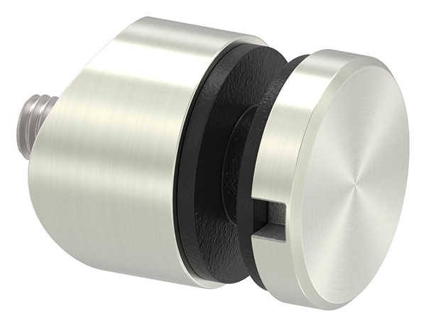 Glaspunkthalter Ø 30 mm- Zink -Edelstahl-Optik- Anschluss- Rohr Ø 42-4 mm-10-5042.2