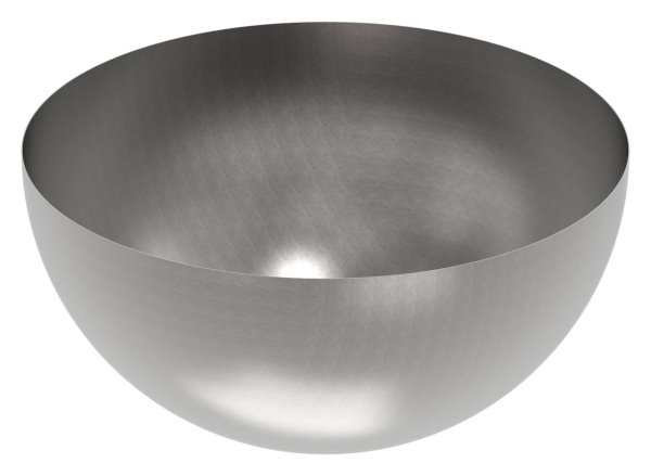 Halbhohlkugel Ø 1000 mm - glatt - Stahl S235JR- roh-30-2995.8