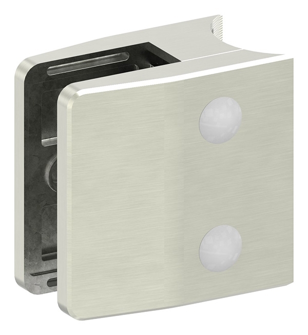 Glasklemme 55x65x37-5 mm AbZ fuer Anschluss Ø 42-4 mm Edelstahleffekt-10-3242ABZ.2
