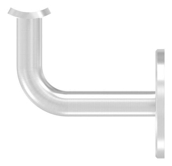 Handlaufhalter V2A fuer Rohr 42-4 mm Ronde 60x5 mm Wandabstand 74 mm ohne Kabeldurchfuehrung-88-1150226-240.42