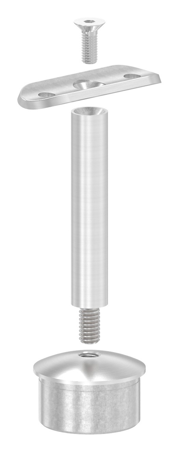 Handlaufstuetze V2A fuer 42-4x2-0 mm mit Halteplatte fuer Ø 42-4 mm-11-3805.4