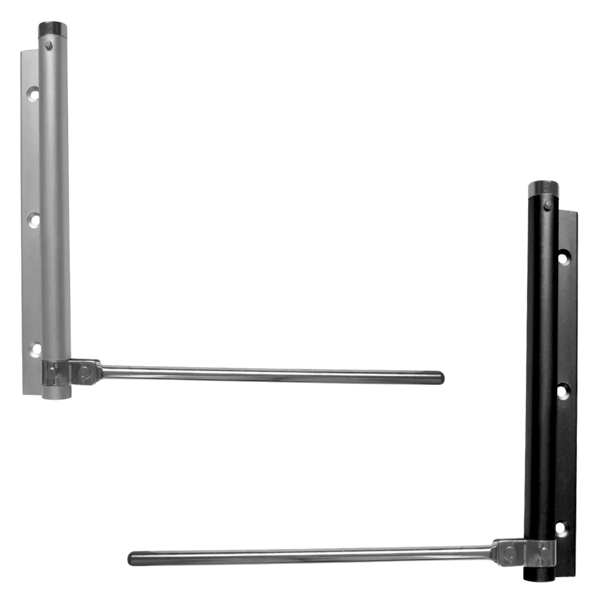 Door closers for glass doors