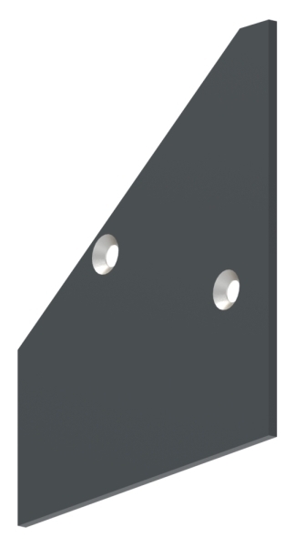 Endkappe rechts fuer eleganza canopy- RAL 7016-88-11VDE-EK-RE.7016