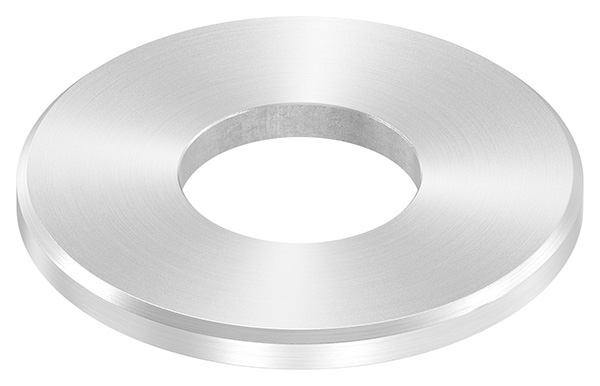 Ankerplatte Masse- 80x6 mm Rundschliff - Fase und Mittelbohrung V2A-11-2268RF.4